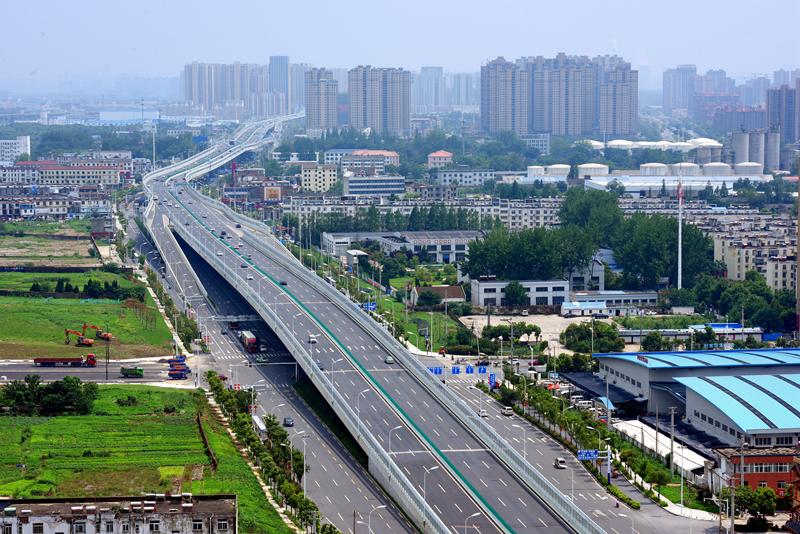 2.阜陽(yáng)北路高架橋全貌-平縱線形視覺美觀